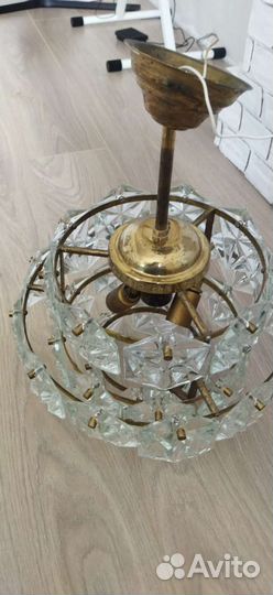 Хрустальная люстра СССР винтажная