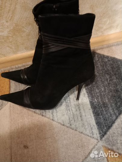 Полусапоги замшевые женские осень 37размер