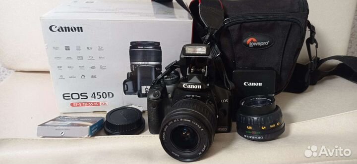 Зеркальный фотоаппарат Canon d450 фэд-5