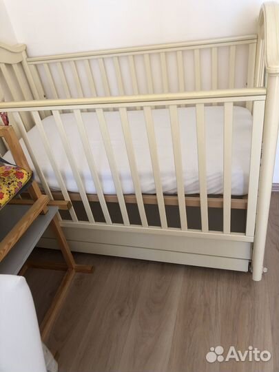 Матрац детский с чехлом непромокаемым