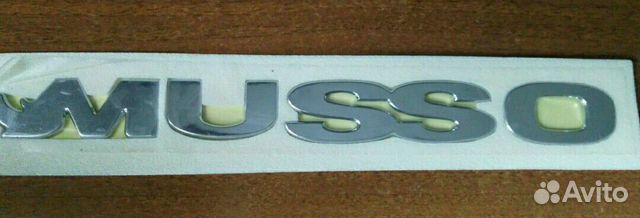 Эмблема Ssangyong Musso, на заднюю дверь.номер по