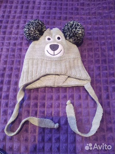 Шапка мишка 40 размер