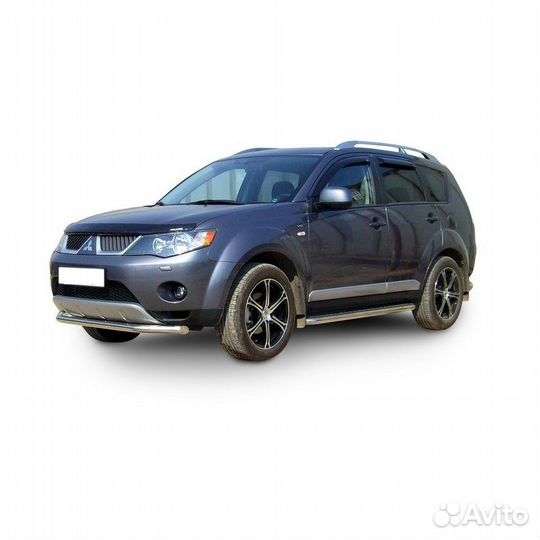 Защита переднего бампера outlander XL (до 2010)