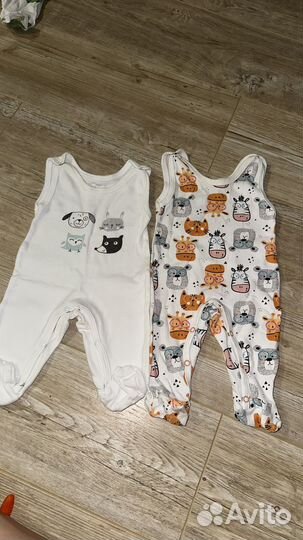 Детсткие вещи пакетом 56-62 до 68