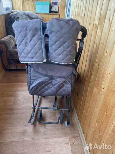 Детские санки с колесами