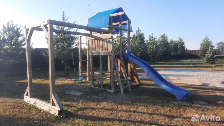 Детская игровая деревянная площадка Мадрид 1