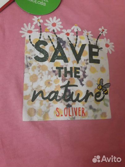 Новые футболки S.Oliver для девочки, 92см