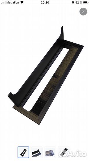 Заглушка врезная в стол для кабеля