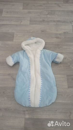 Конверт на выписку для мальчика зимний