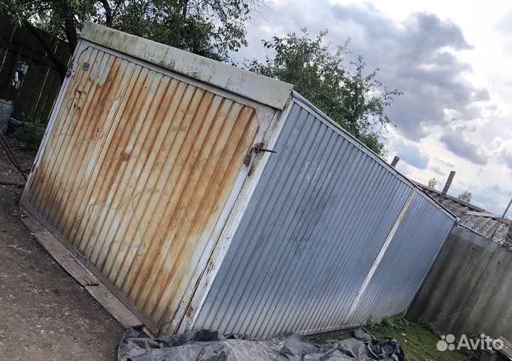 Гараж металлический ракушка