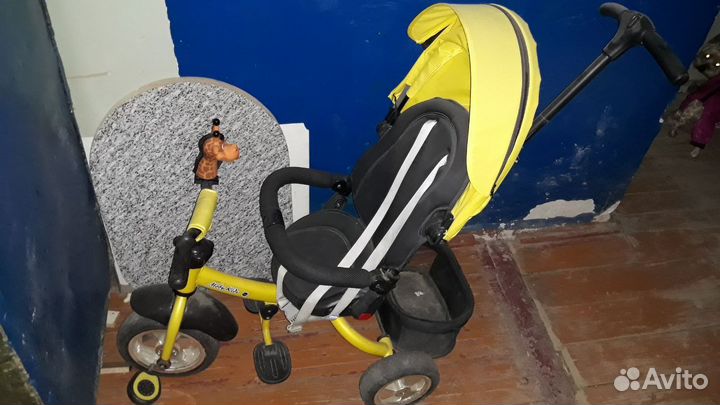 Велосипед трех колесный moby kids