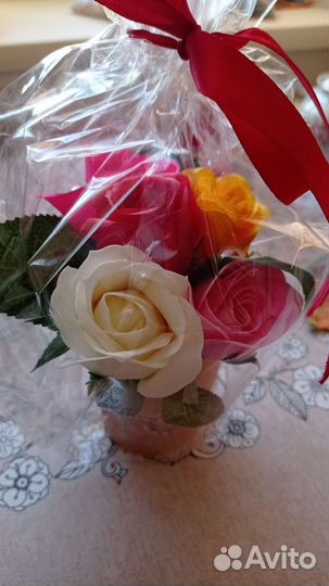 Букет цветов из мыла