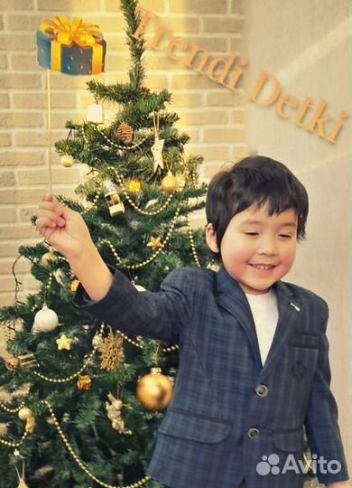 Пиджак (классика, клетка, 3 размера в наличии)