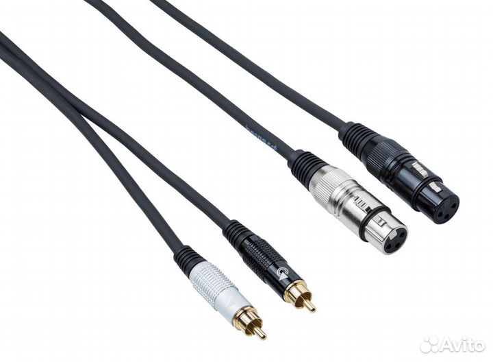 Кабель межблочный 2XLR-2RCA Bespeco EAY2F2R500 5 m