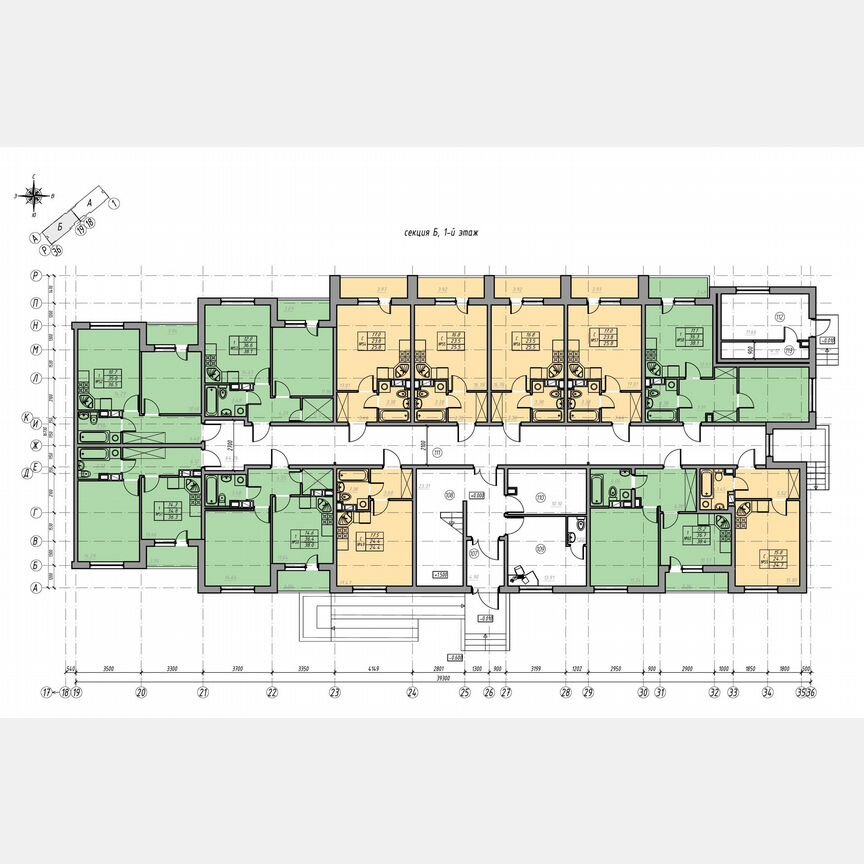 Квартира-студия, 28,1 м², 1/4 эт.