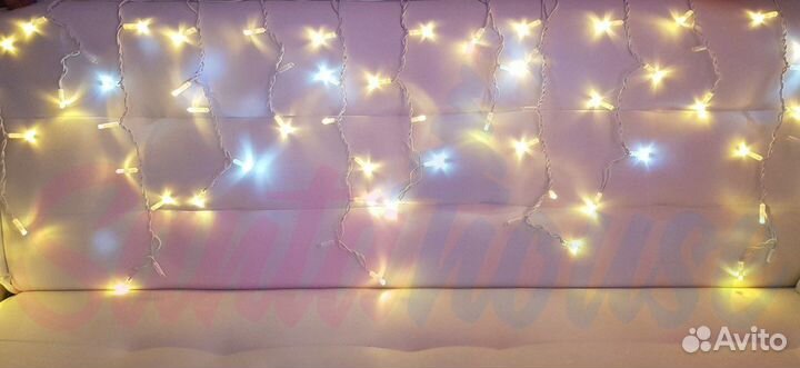 Бахрома уличная белая