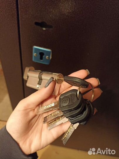 Дверь входная металлическая с зеркалом