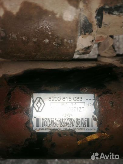 Стартер renault logan 1.6