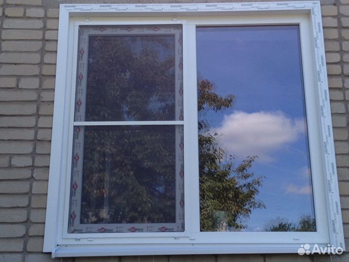 Окно металлопластиковое со створкой