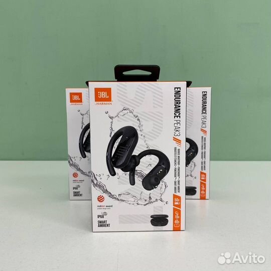 JBL Endurance Peak 3 TWS, черный