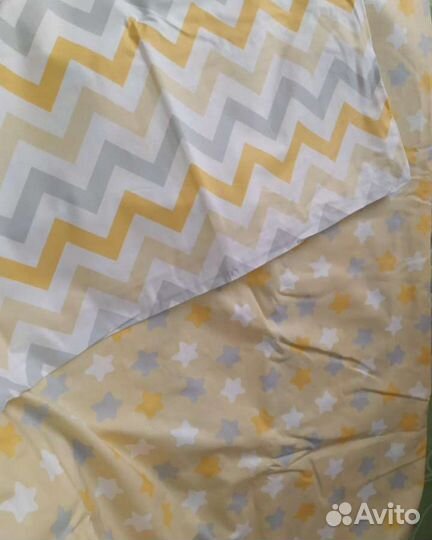 Бортики в кроватку+ постельное белье