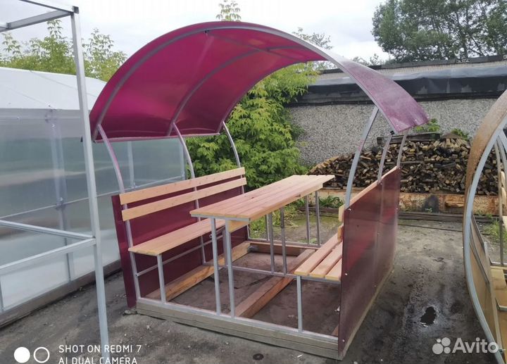 Беседка из поликарбоната