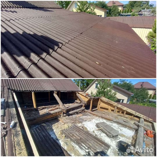 Кровельные, строительные работы, сборка срубов