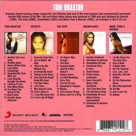 Toni Braxton - Original Album Classics (5CD)