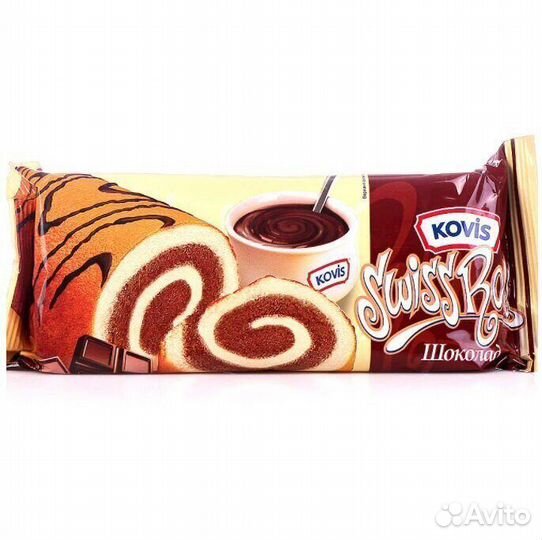 Рулет бисквитный Ковис Шоколадный 175г