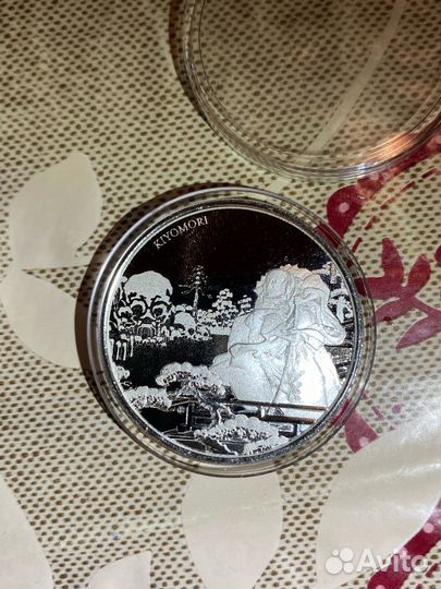 Самурай Тайра-но Киёмори. Серебро 1 доллар 2018 г