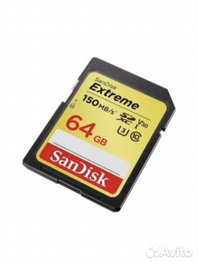 Карта памяти sandisk extreme 64gb 150mbs