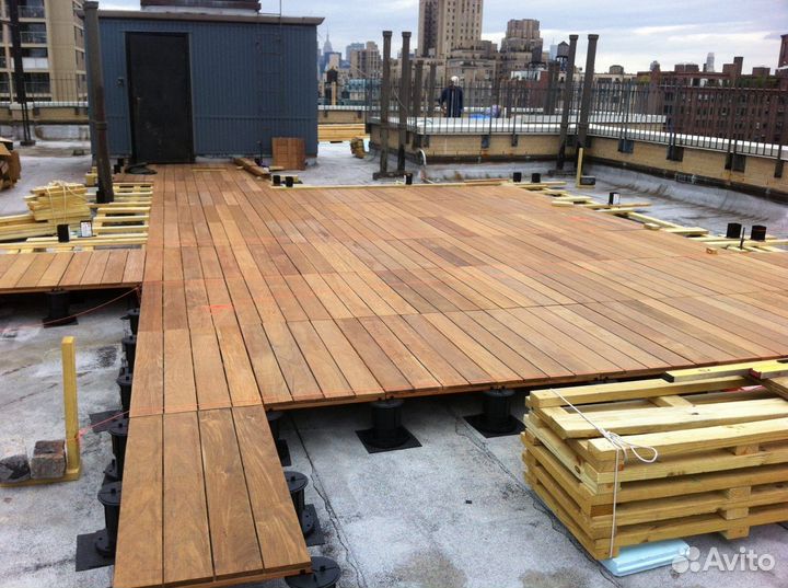 Террасная доска дпк полнотелая графит