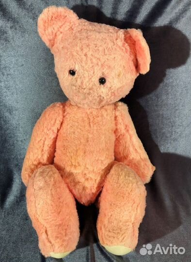Большой плюшевый медведь игрушка СССР редкий