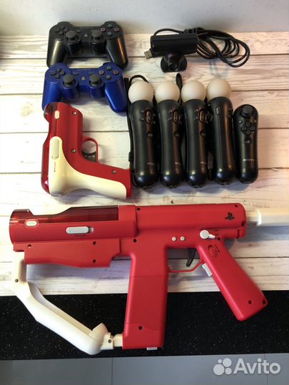 Приставка PS3 Slim 250 с полным комплектом PS Move