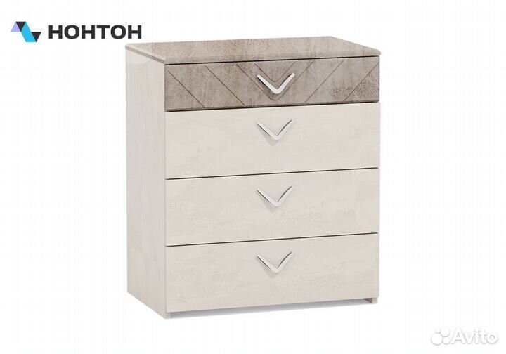 Комод Амели 13.106 шелковый камень / бетон чикаго