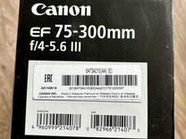 Объектив canon ef 75-300mm f/4-5.6