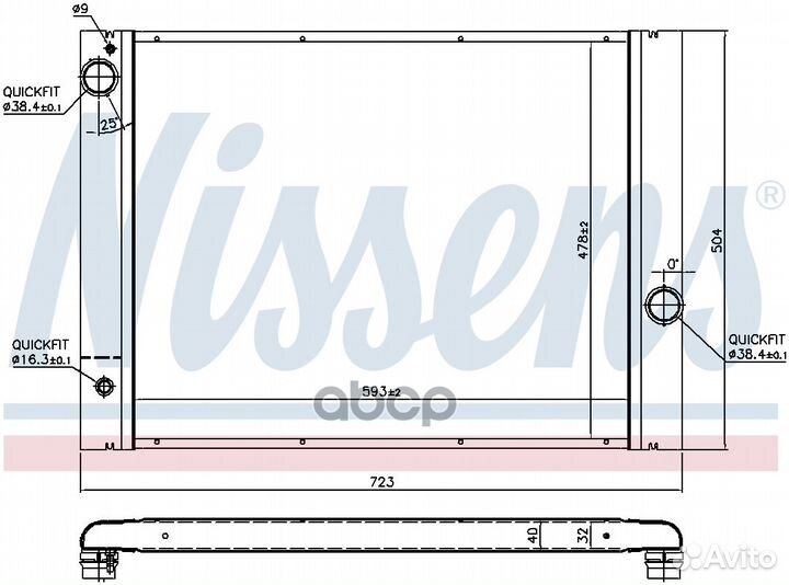 Радиатор системы охлаждения BMW: 5 (E60) 545I 03