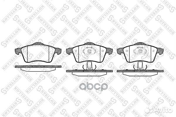 629 000B-SX колодки дисковые п. с антискрип. п