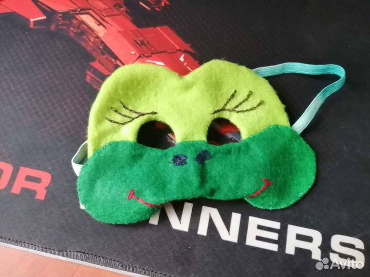 Маска лягушонка детская на утренник