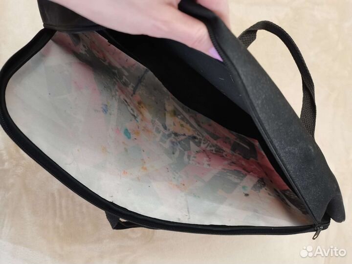 Папка на молнии с ручками А3