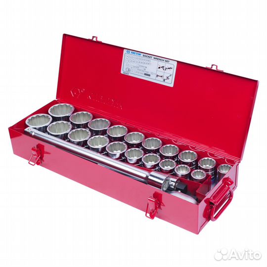 Набор торцевых головок king tony 6224CR