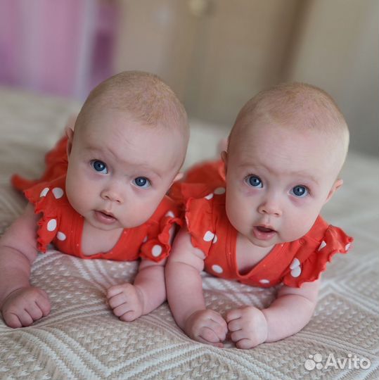 Платье-боди для двойни 62 р