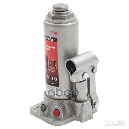 Домкрат гидравлический бутылочный, 3 т, h подъе