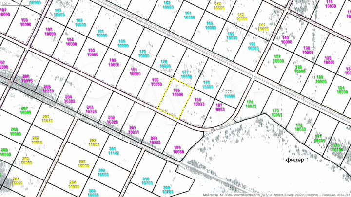 Участок 100 сот. (СНТ, ДНП)