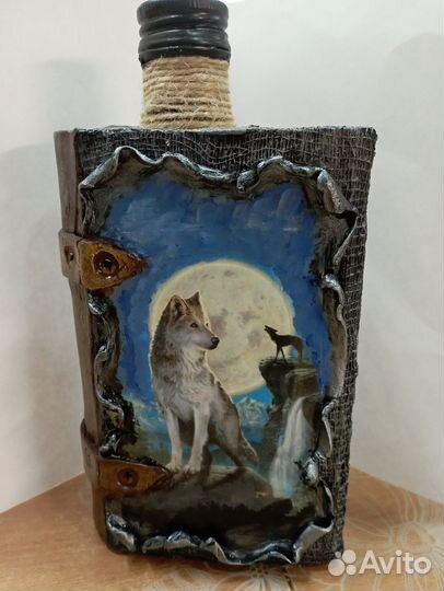 Бутылка декупаж