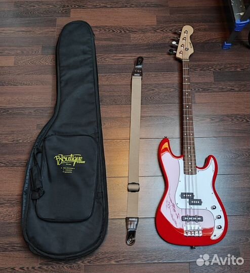 Бас-гитара Homage HEB710RD + ремень + чехол