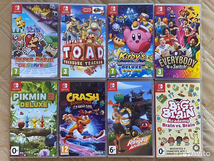 Captain Toad, Paper Mario, Pikmin и Ring Fit