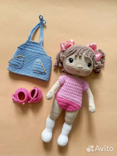 Кукла вязаная Ксюшенька