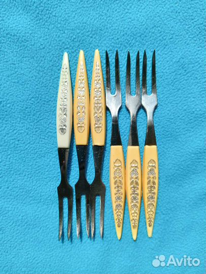 Набор вилочек для канапе СССР Винтаж