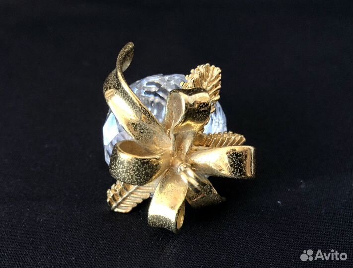 Статуэтка малинка / ягодка. Бронза.Стекло